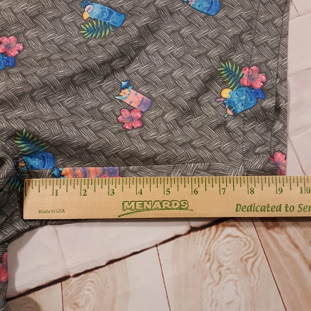 Tommy Bahama Swim Trunks Hybrid Shorts Mens XL‎ Beach Hawaiian Cocktail Gray